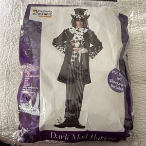 California Costumes Black and White Mad Hatter Outfit